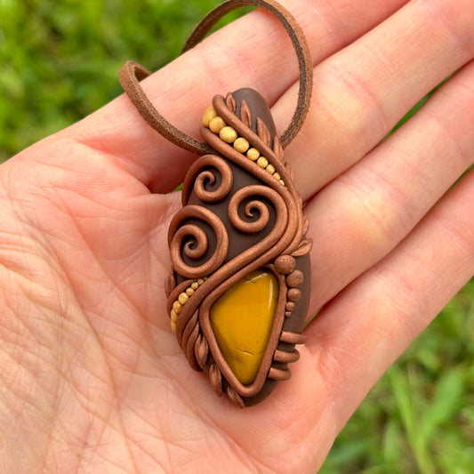 Yellow Jasper Pendant