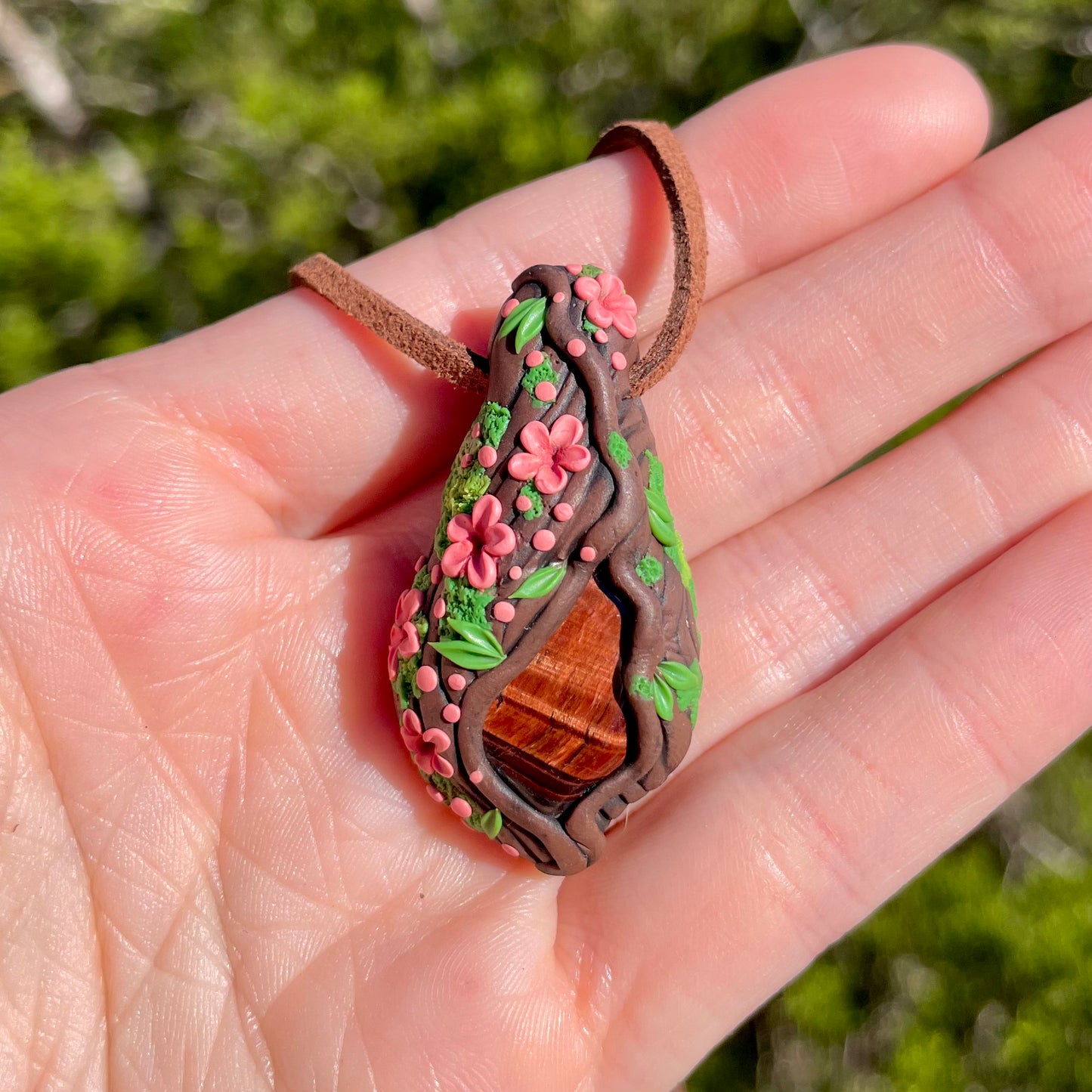 Tigers Eye Forest Pendant