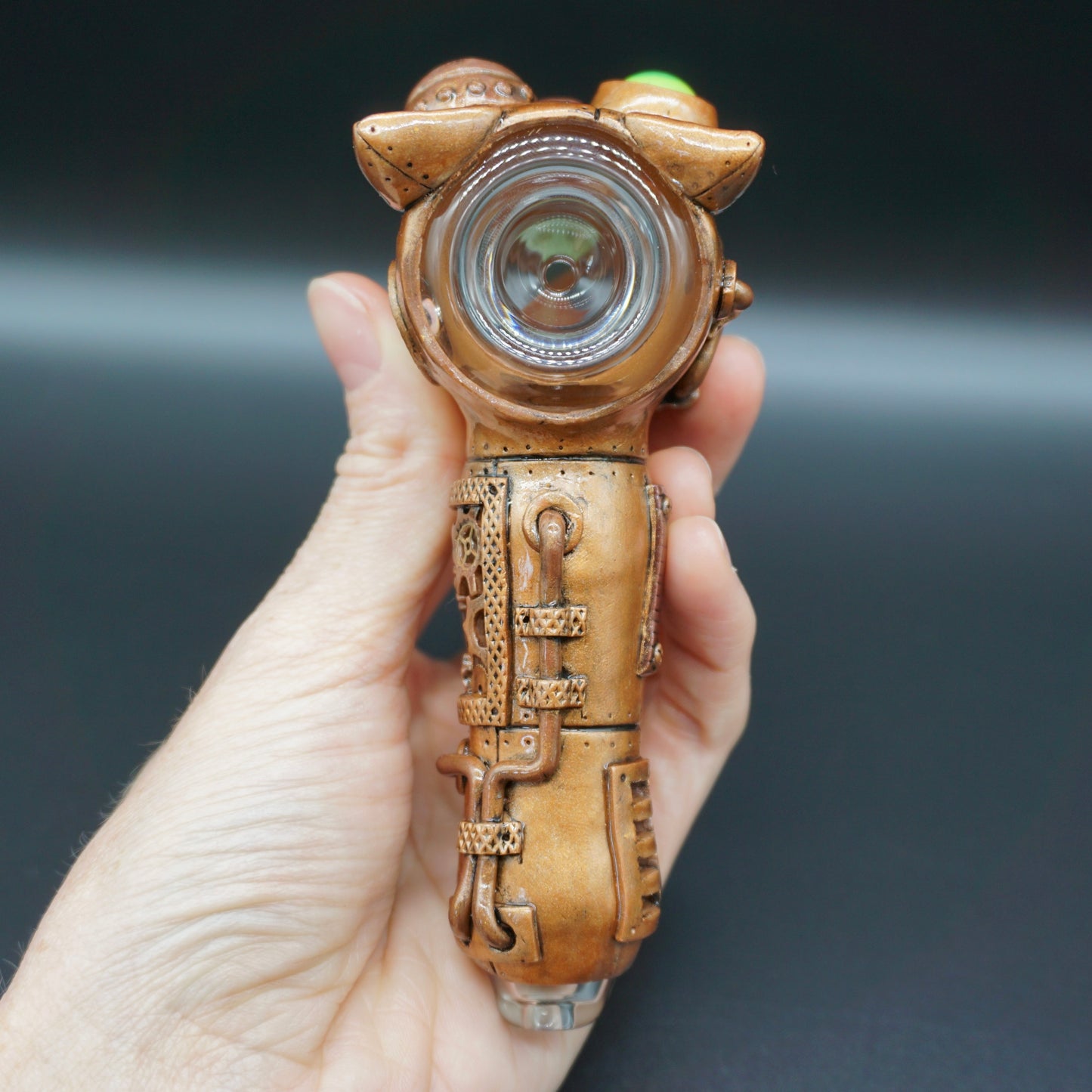 Cat-bot Steampunk Fiend : Ambient Glass collab