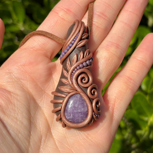 Lepidolite Pendant