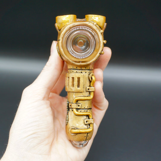 Golden Goggle Steampunk Fiend : Ambient Glass collab