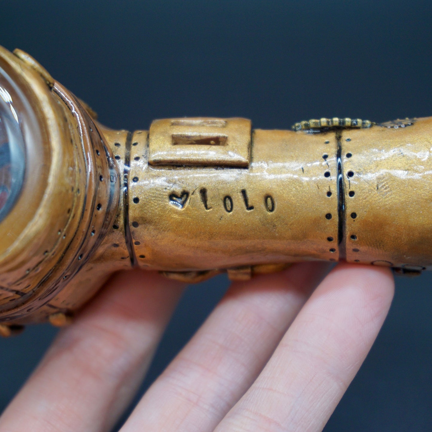 Golden Goggle Steampunk Fiend : Ambient Glass collab