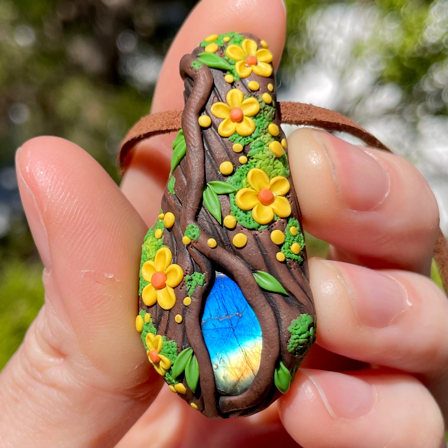 Labradorite Forest Pendant