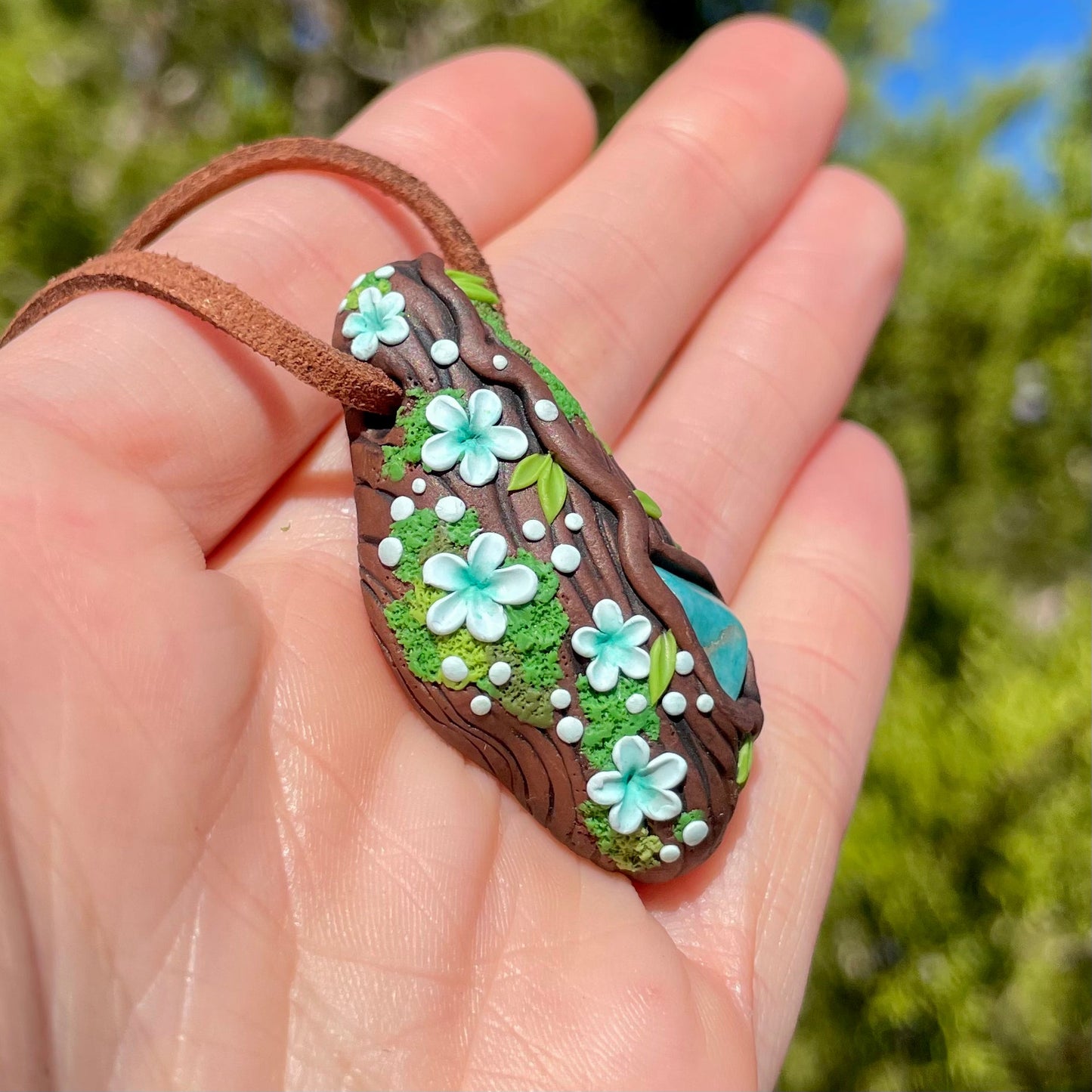 Amazonite Forest Pendant