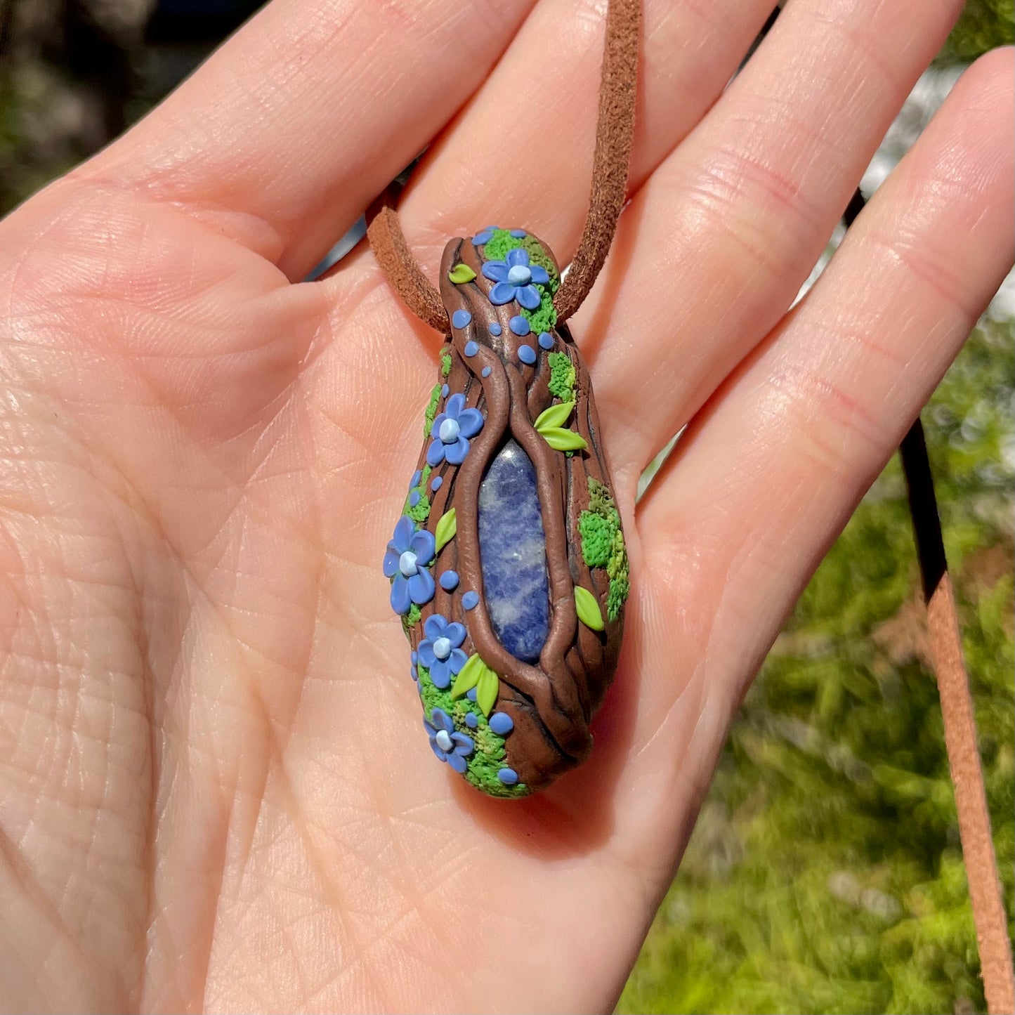 Sodalite Forest Pendant