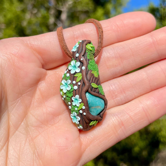 Amazonite Forest Pendant