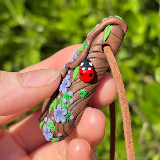 Lepidolite Ladybug Pendant