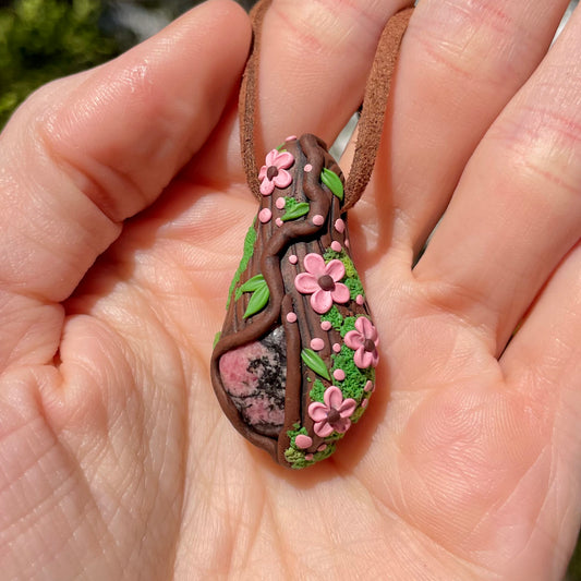 Rhodonite Forest Pendant
