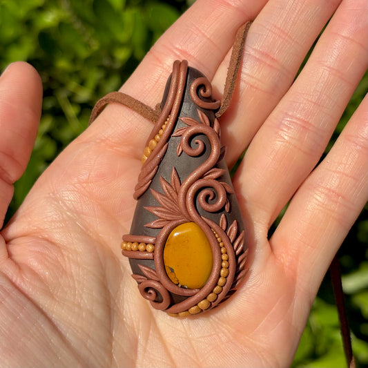 Yellow Jasper Pendant