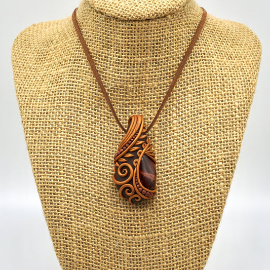 Red Tiger’s Eye Pendant