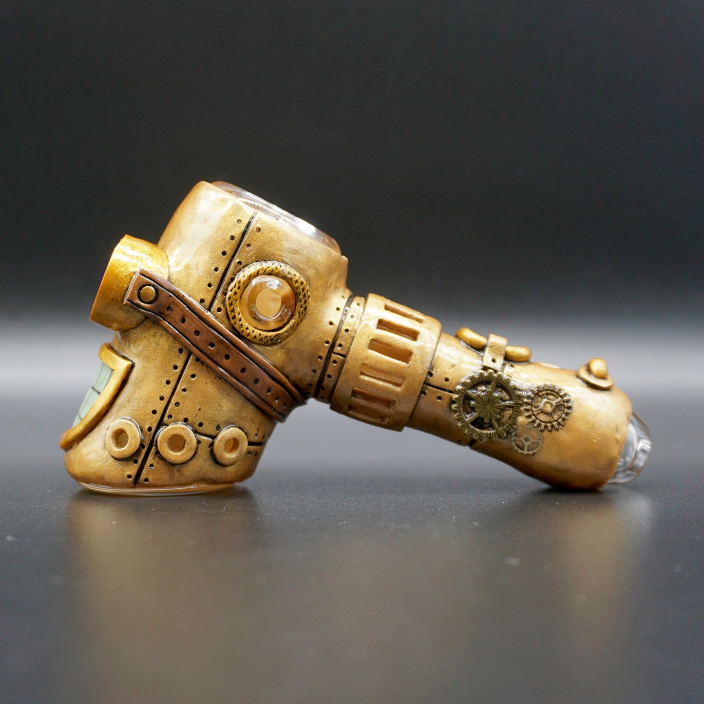 Golden Goggle Steampunk Fiend : Ambient Glass collab