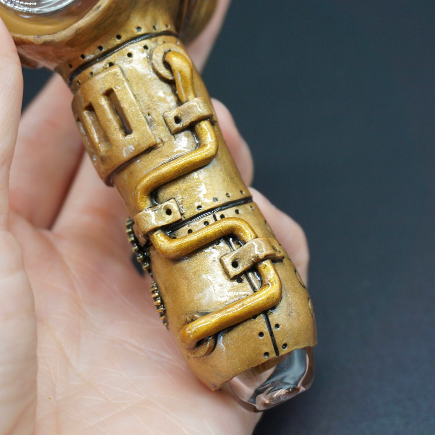 Golden Goggle Steampunk Fiend : Ambient Glass collab