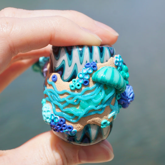 Teal Reef Hammer(Smeez Glass collab)