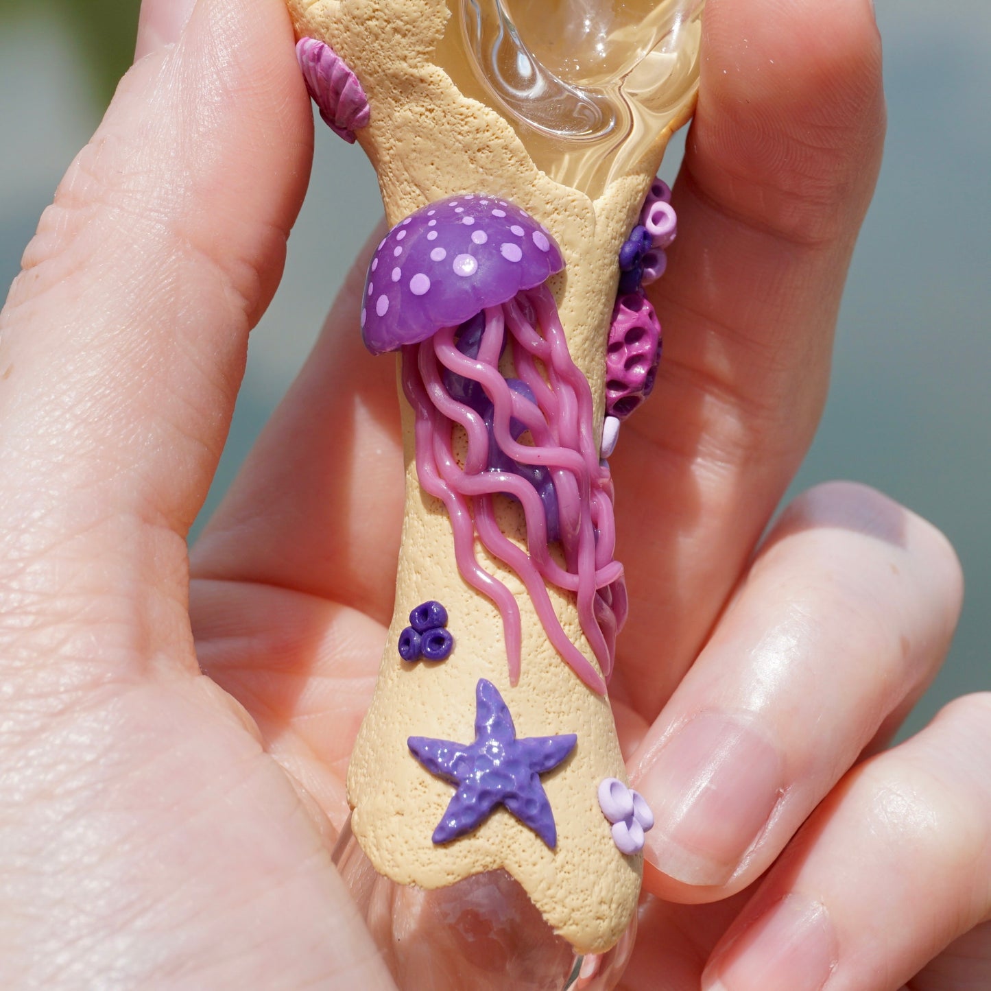 Purple Jellyfish Spoon : Savant Glass collab