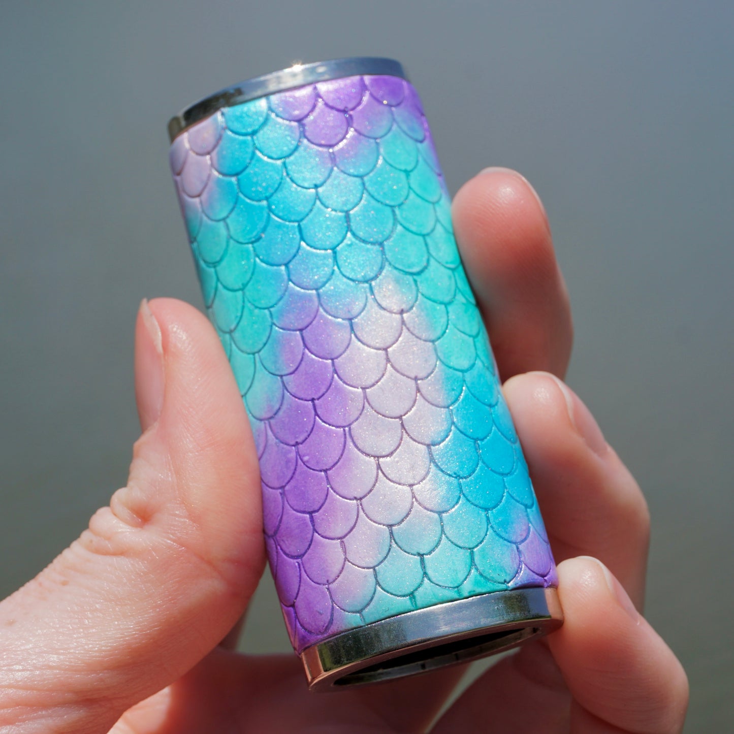 Pastel Mermaid Scale Lighter Cover