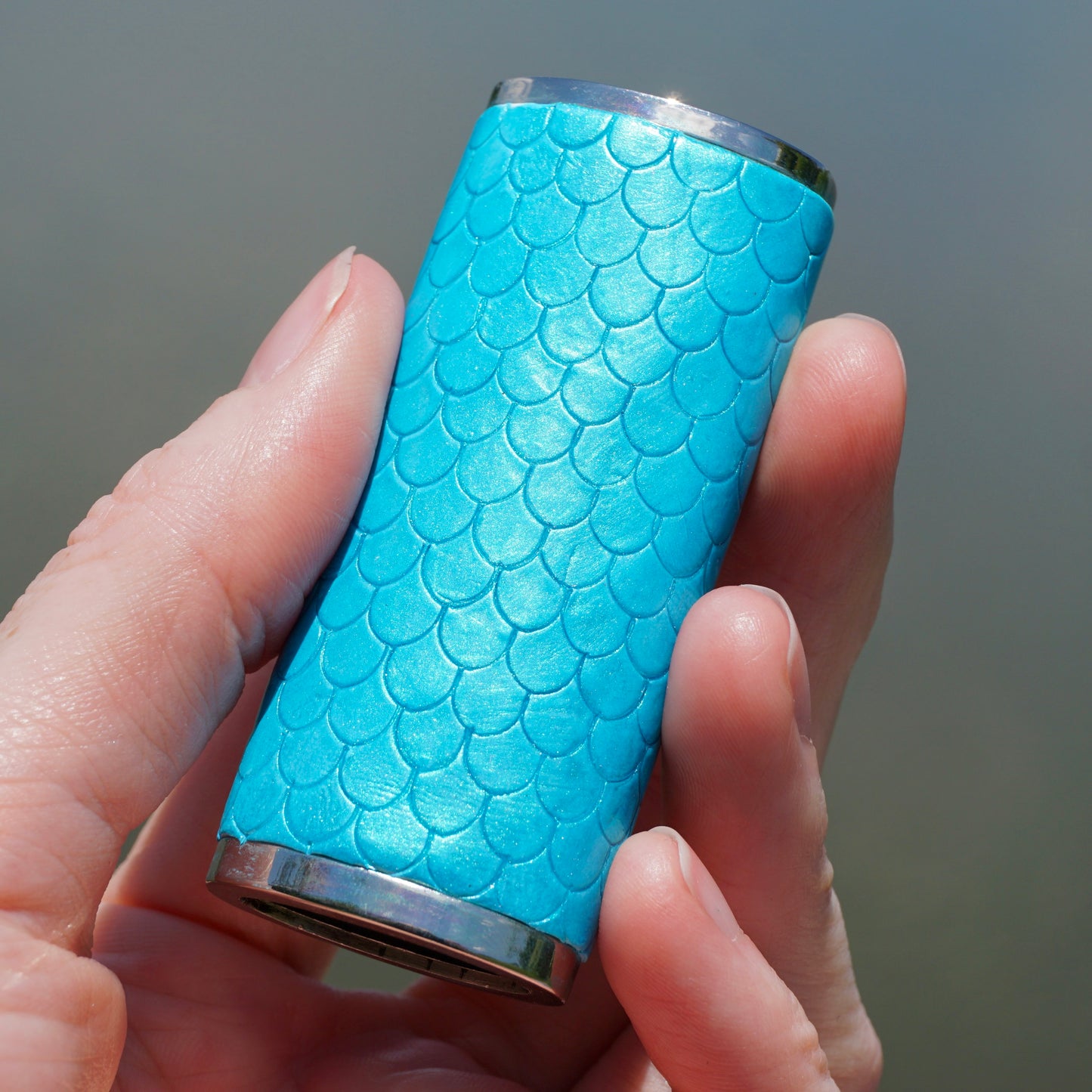 Pastel Mermaid Scale Lighter Cover