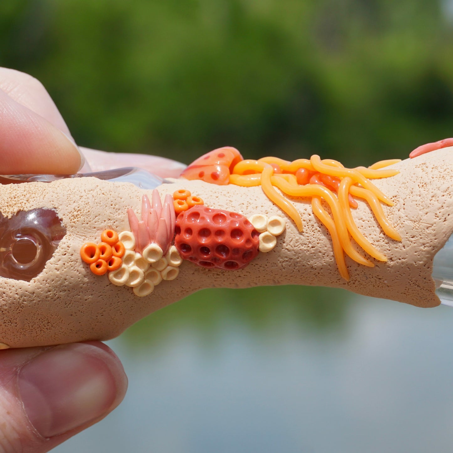Orange Jellyfish Spoon : Savant Glass collab