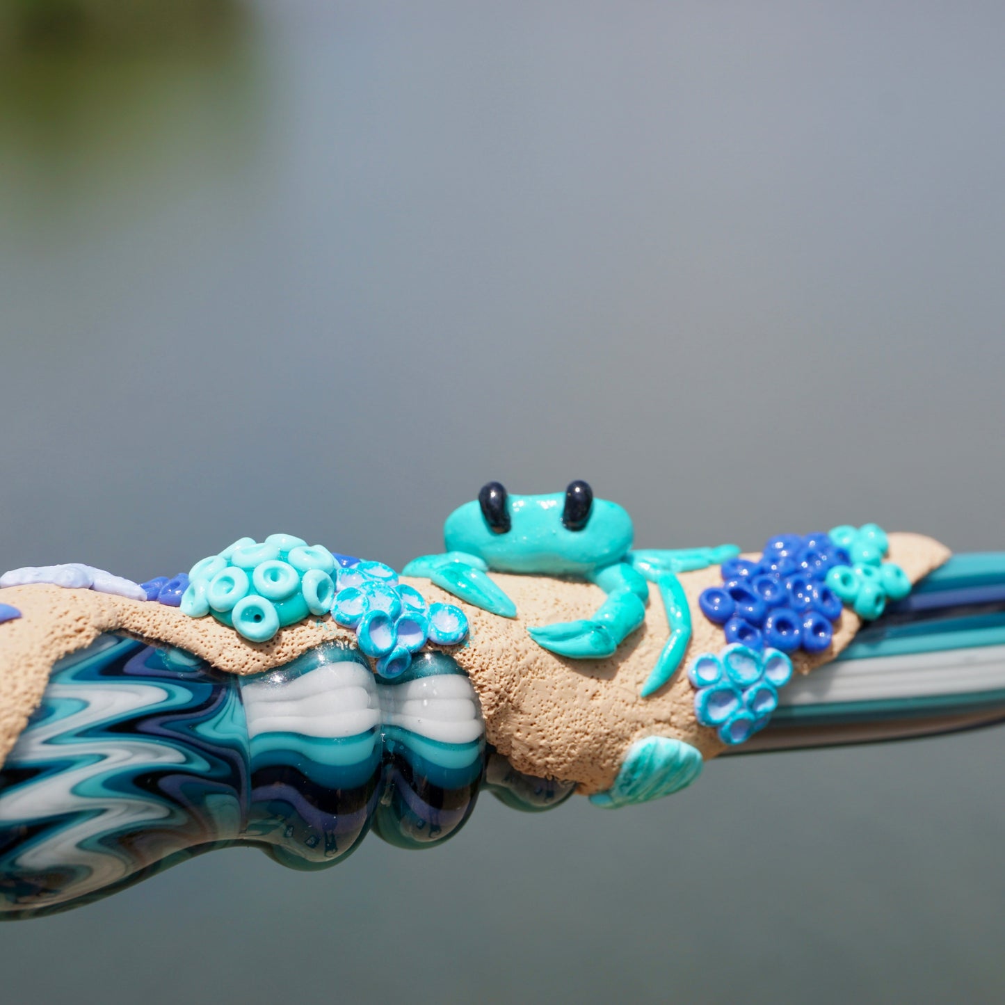 Teal Reef Hammer(Smeez Glass collab)