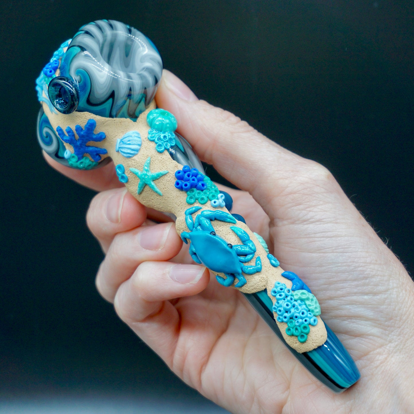 Blue Reef Hammer : Smeez Glass collab