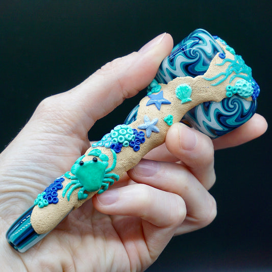 Teal Reef Hammer(Smeez Glass collab)