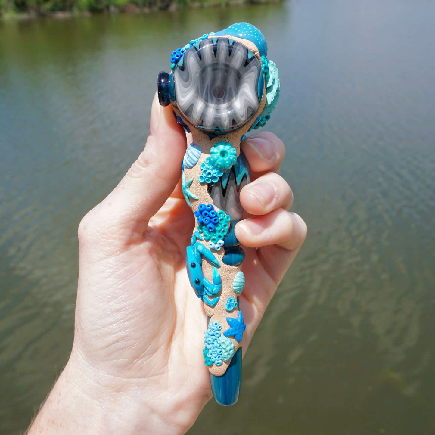 Blue Reef Hammer : Smeez Glass collab