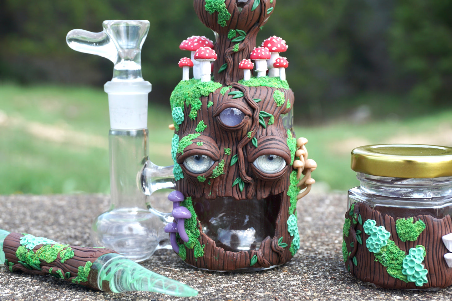 Oom The Mushroom King(set) : Daft Glass + Ambient Glass collab