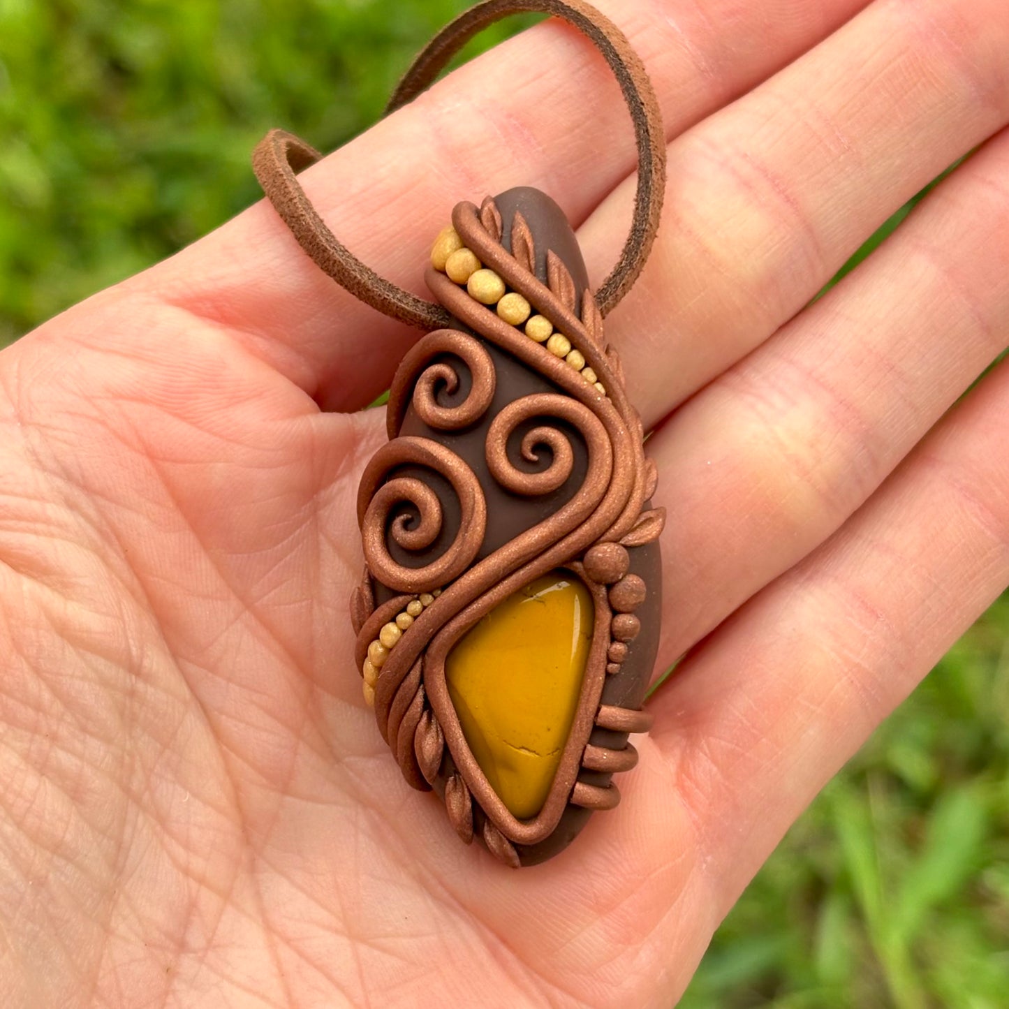 Yellow Jasper Pendant
