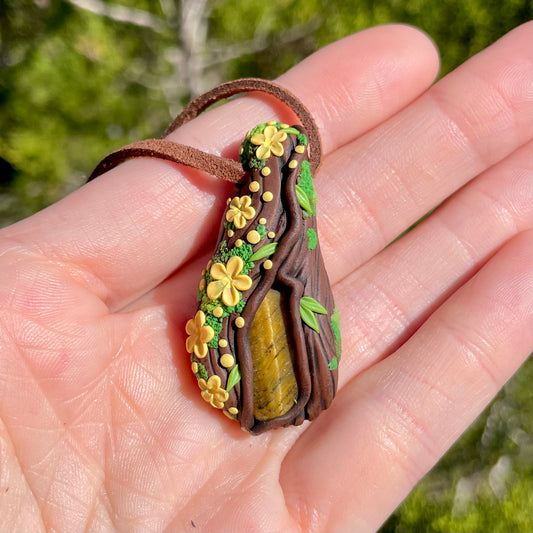 Tigers Eye Forest Pendant