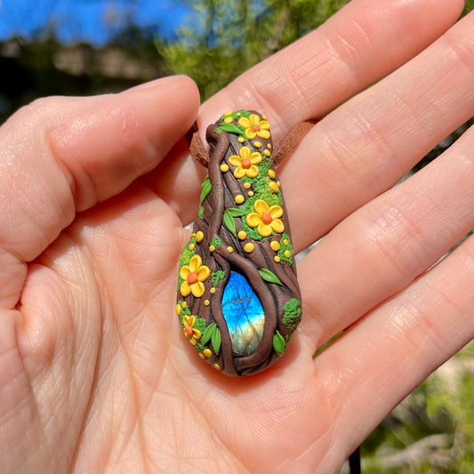 Labradorite Forest Pendant