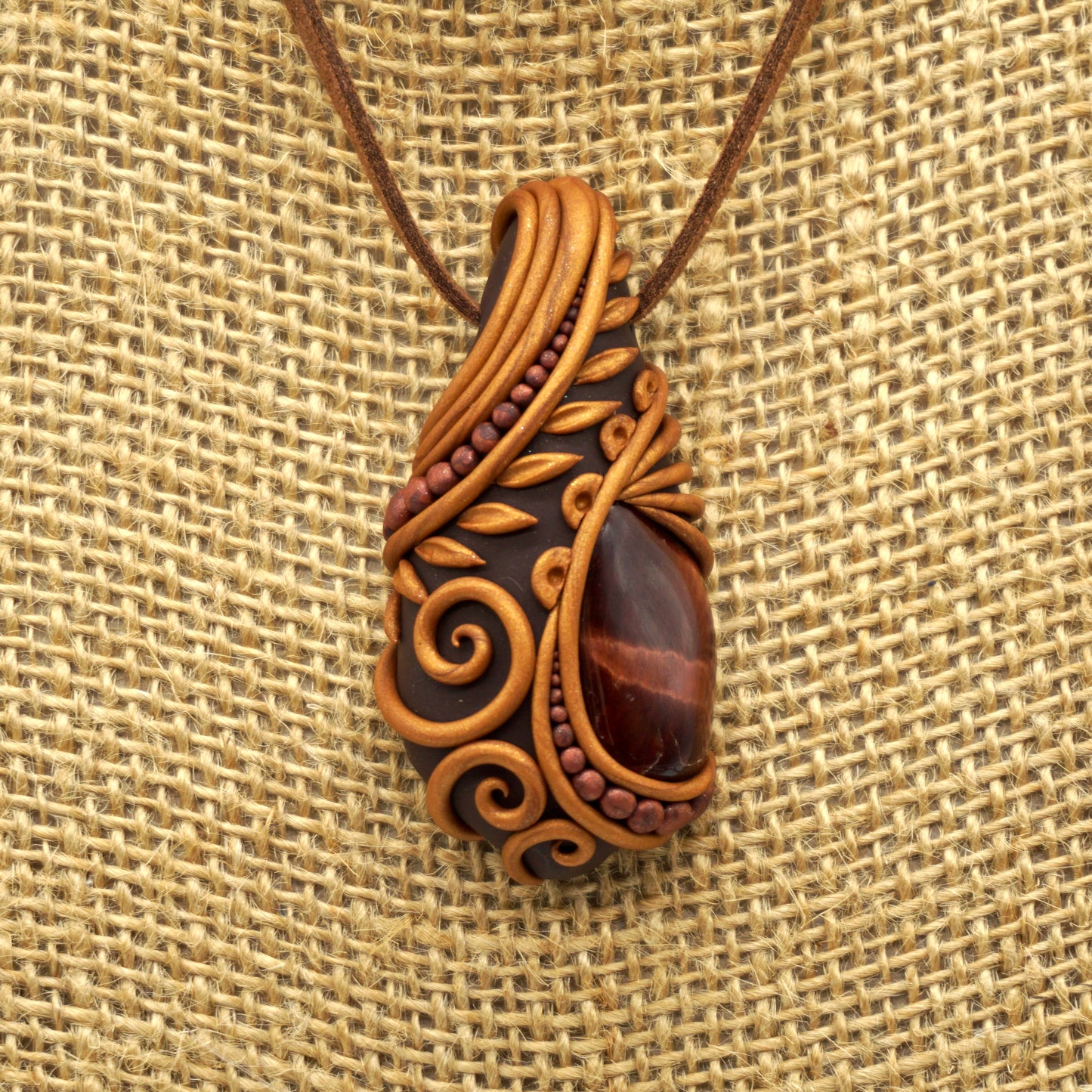 Red Tiger’s Eye Pendant