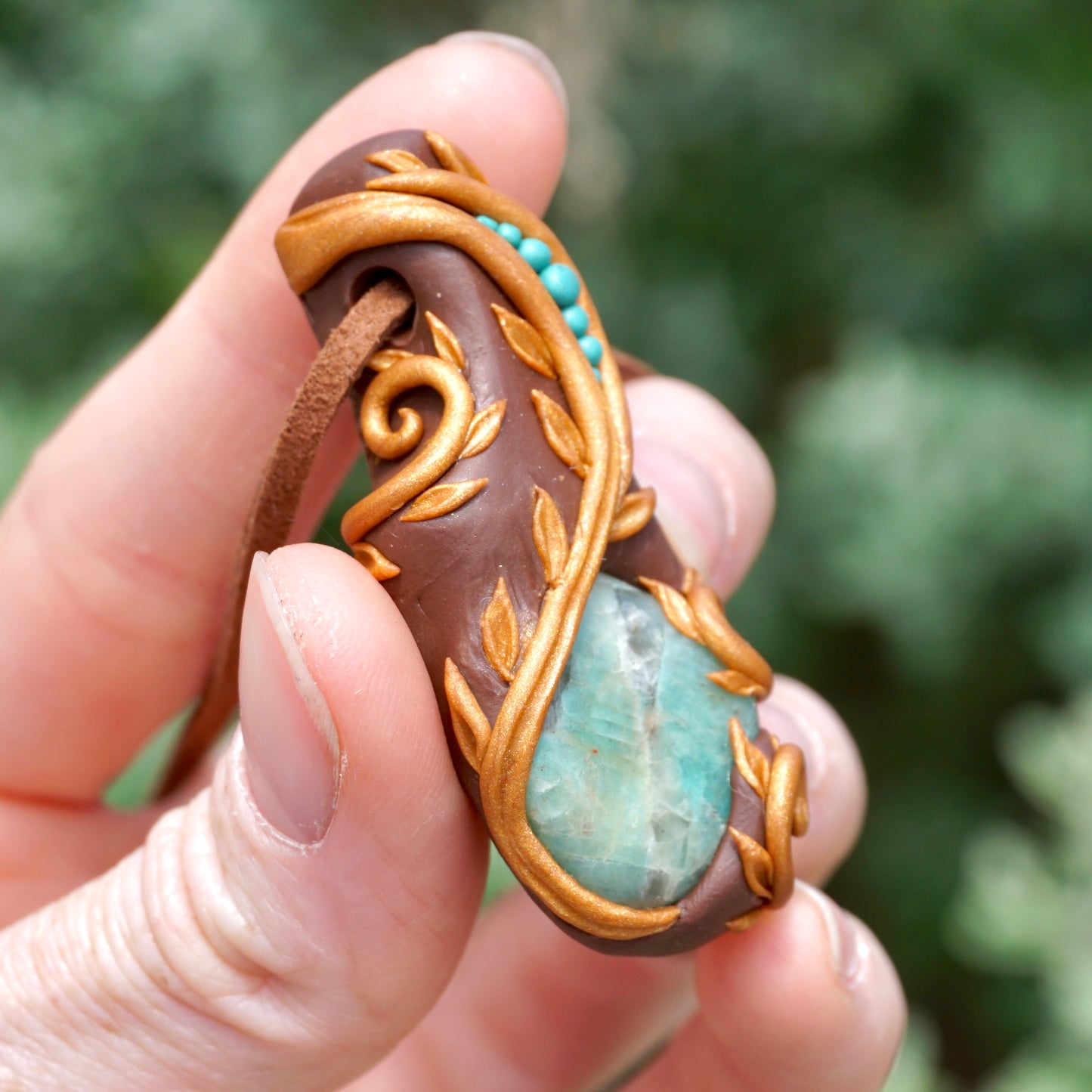 Amazonite Amulet