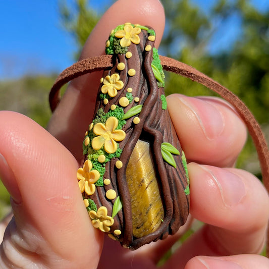Tigers Eye Forest Pendant
