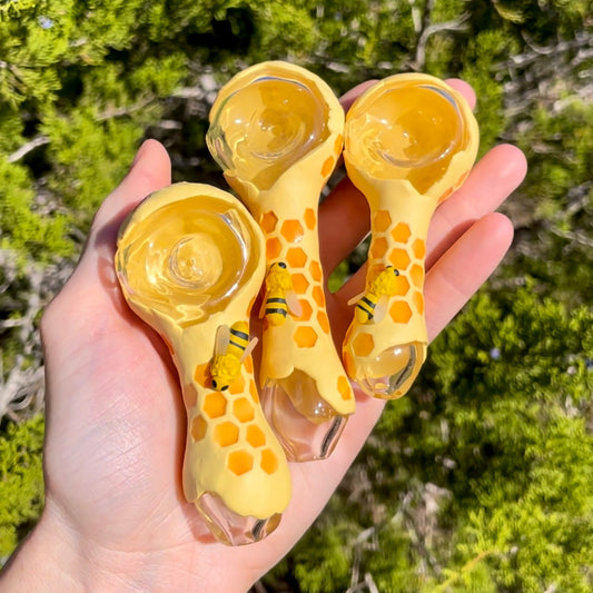 Honeycomb Spoons : Savant Glass Collab