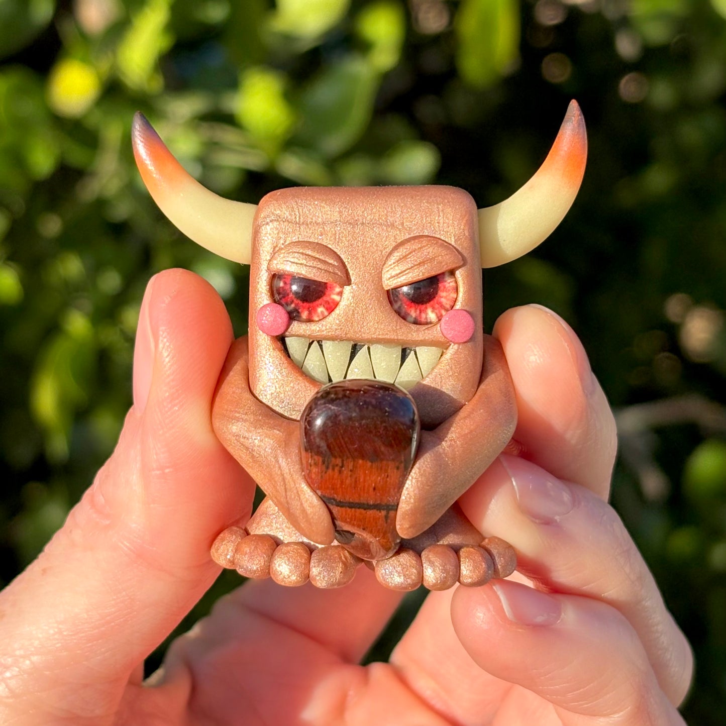 Red Tiger’s Eye Gem-lin