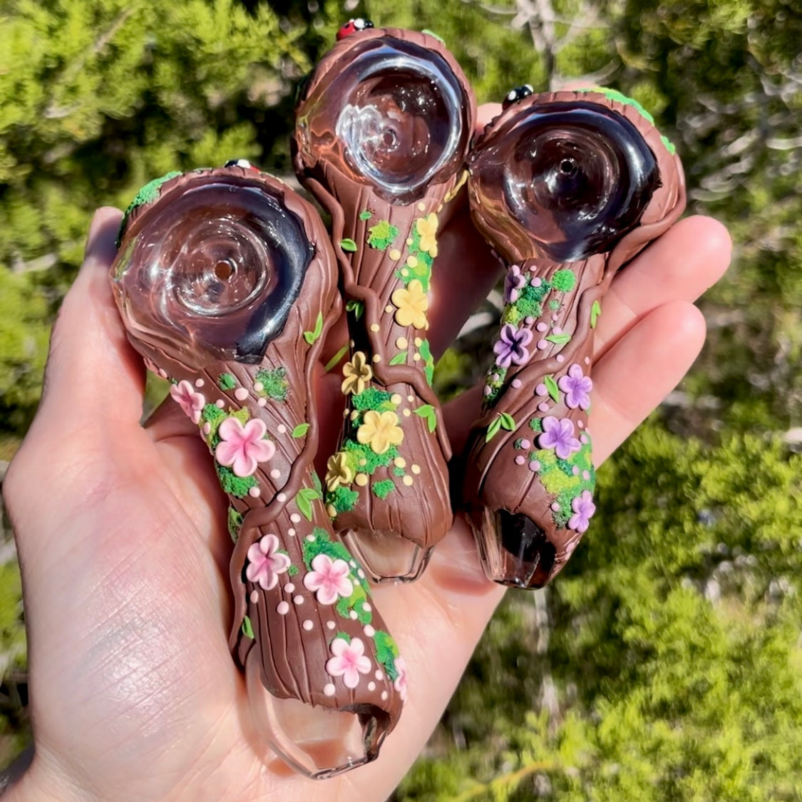 Flower Forest Spoon Pipes
