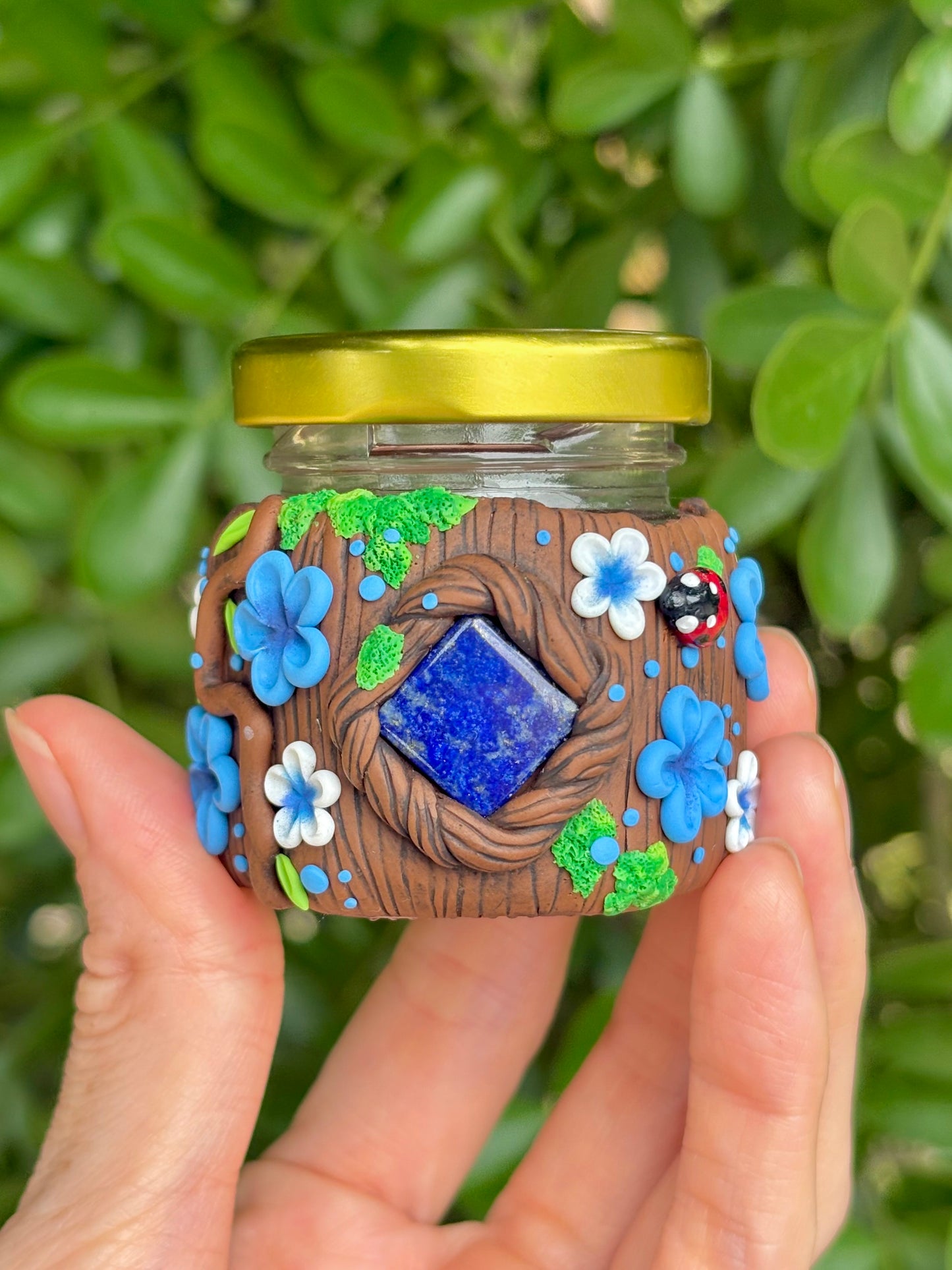 Lapis Trinket Jar