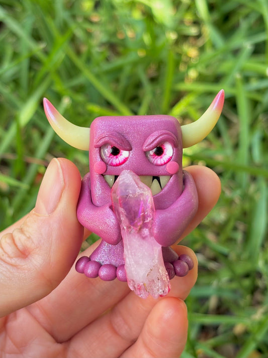 Pink Aura Quartz Gem-lin