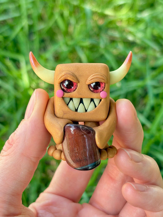 Red Tiger’s Eye Gem-lin