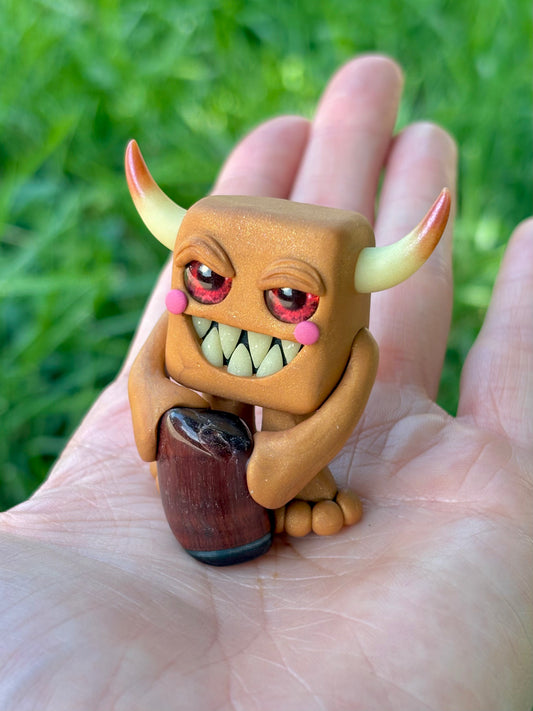 Red Tiger’s Eye Gem-lin