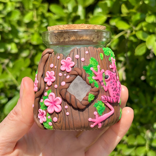 Rose Quartz Forest Jar