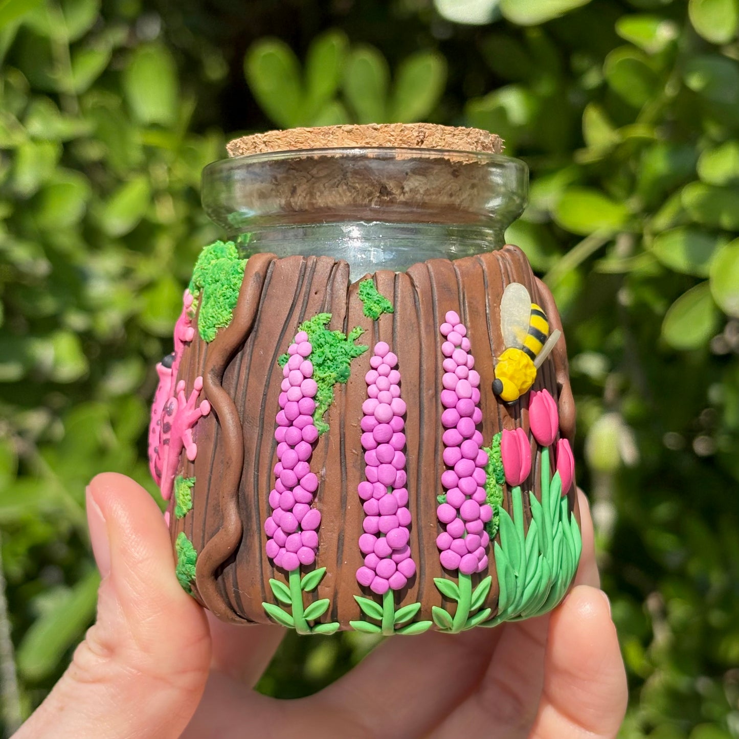 Rose Quartz Forest Jar