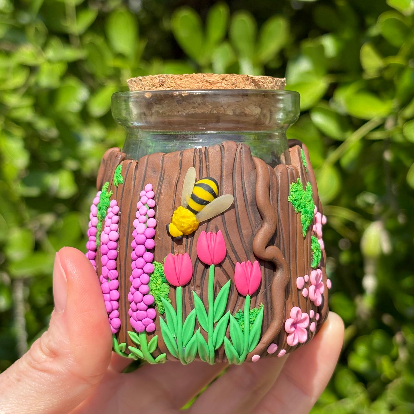 Rose Quartz Forest Jar