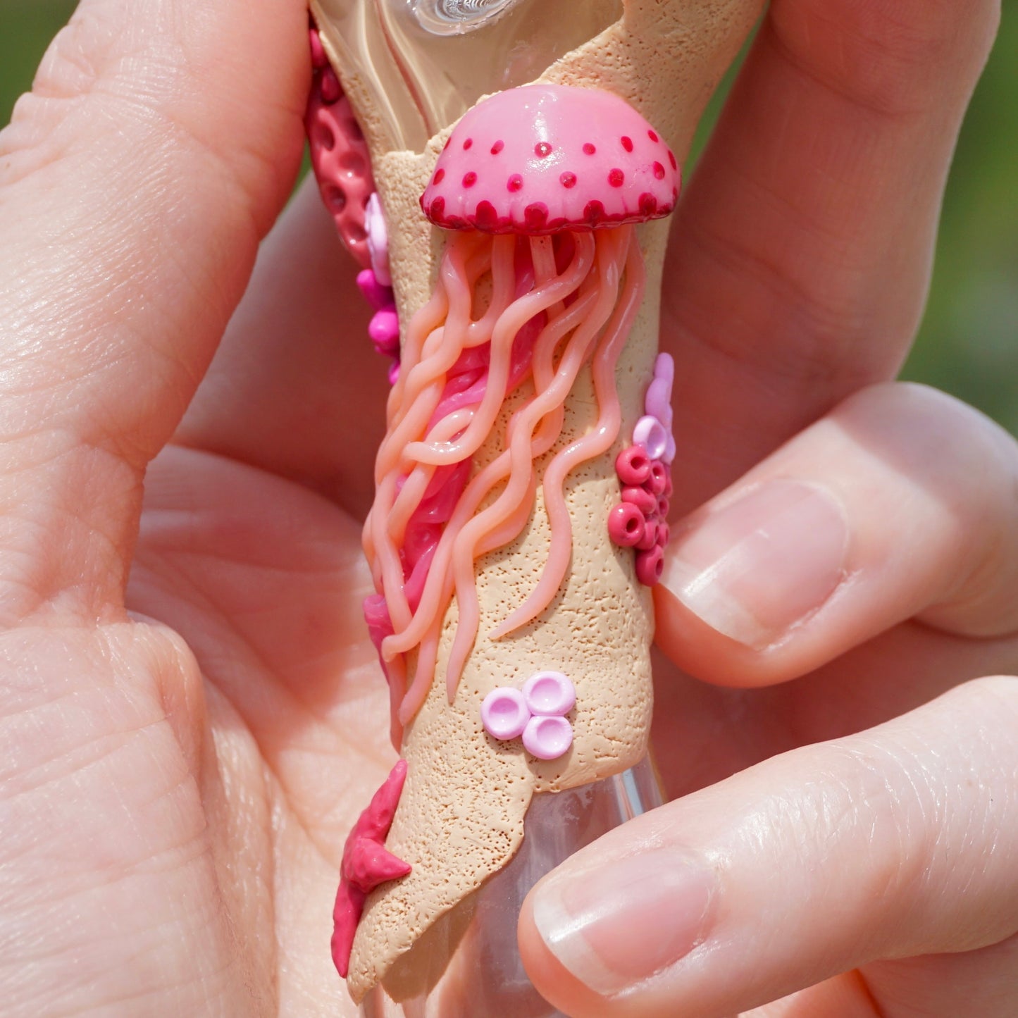 Pink Jellyfish Spoon : Savant Glass collab