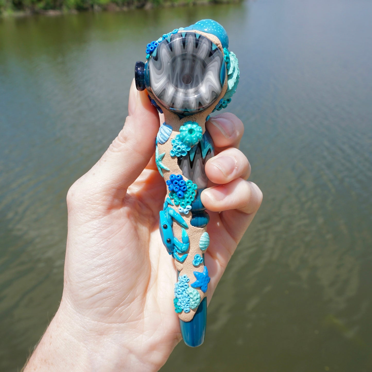 Blue Reef Hammer(Smeez Glass collab)