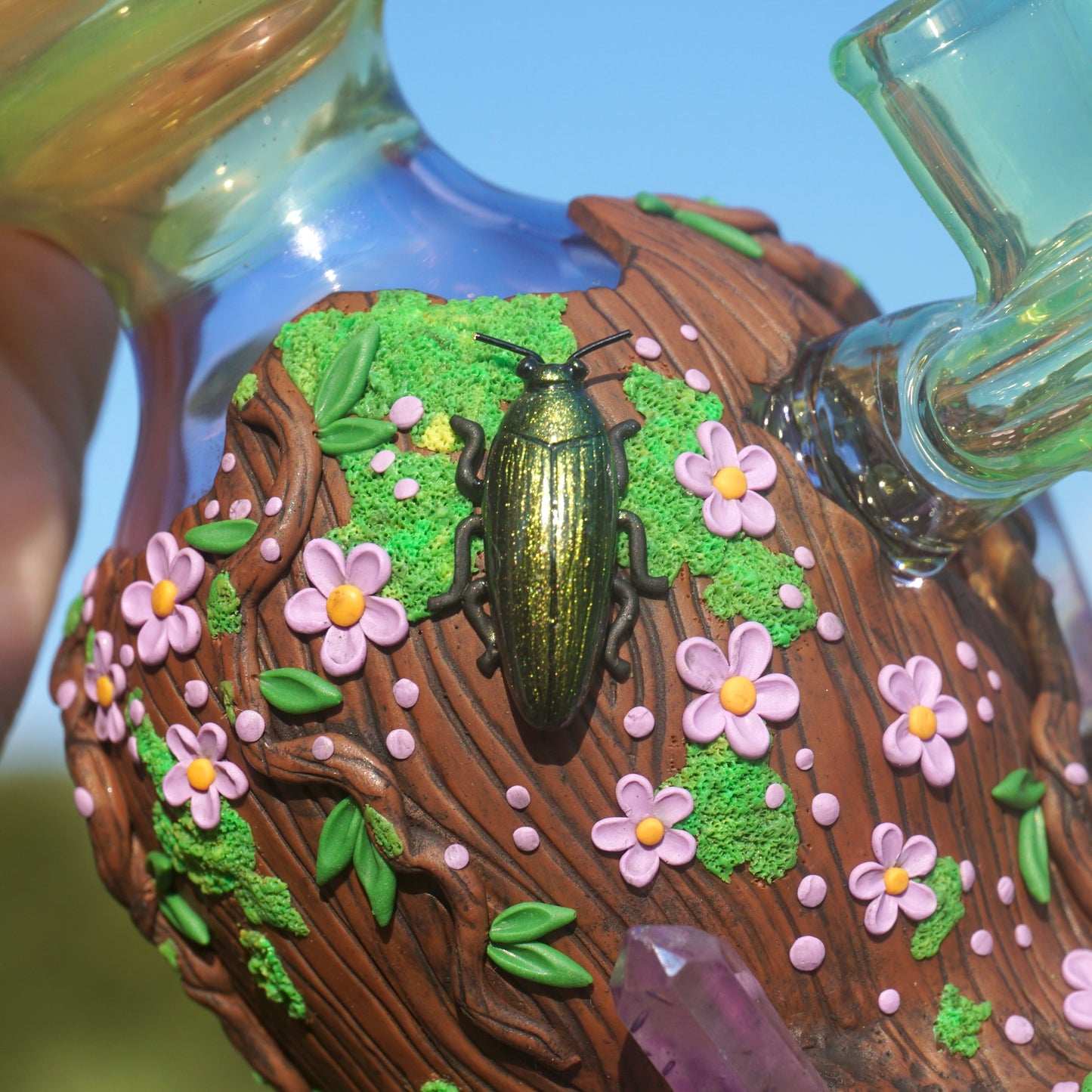 Green Iridescent Beetle Rig : Logan Ryan Glass collab