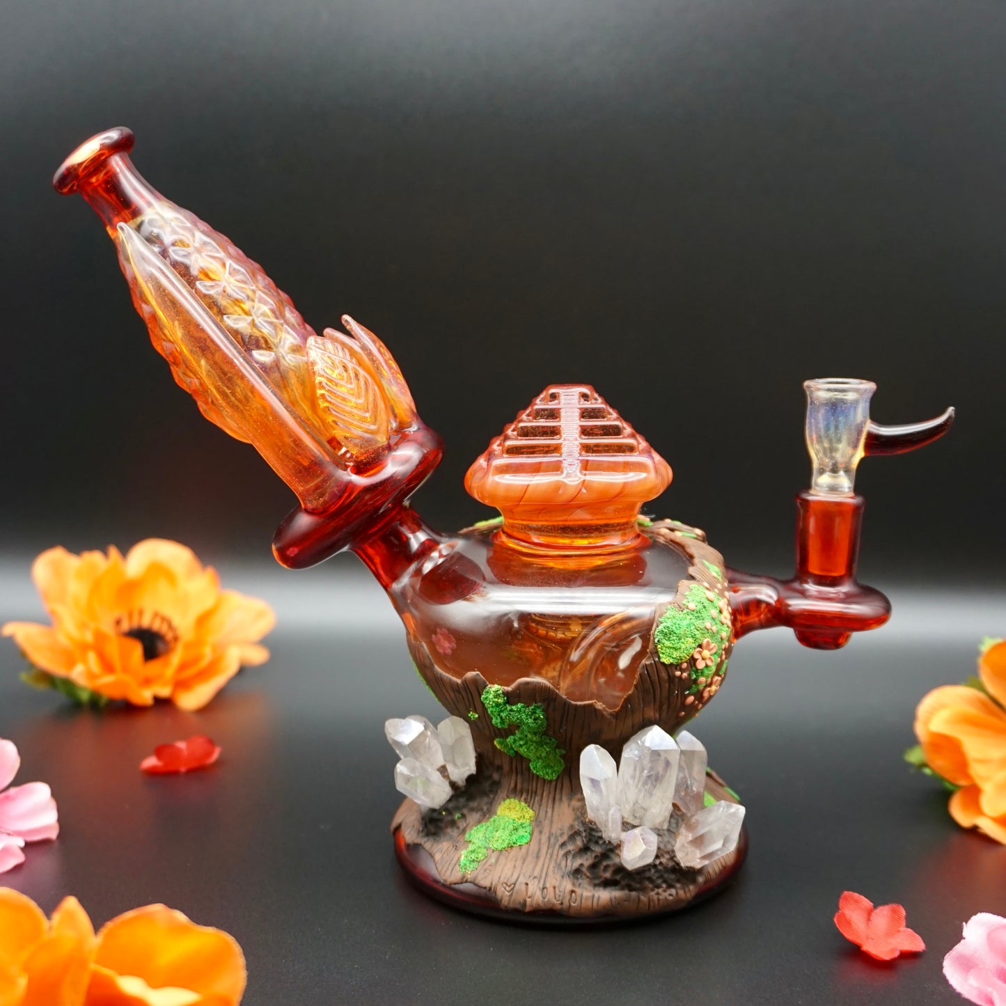 Red Iridescent Beetle Rig : Logan Ryan Glass collab